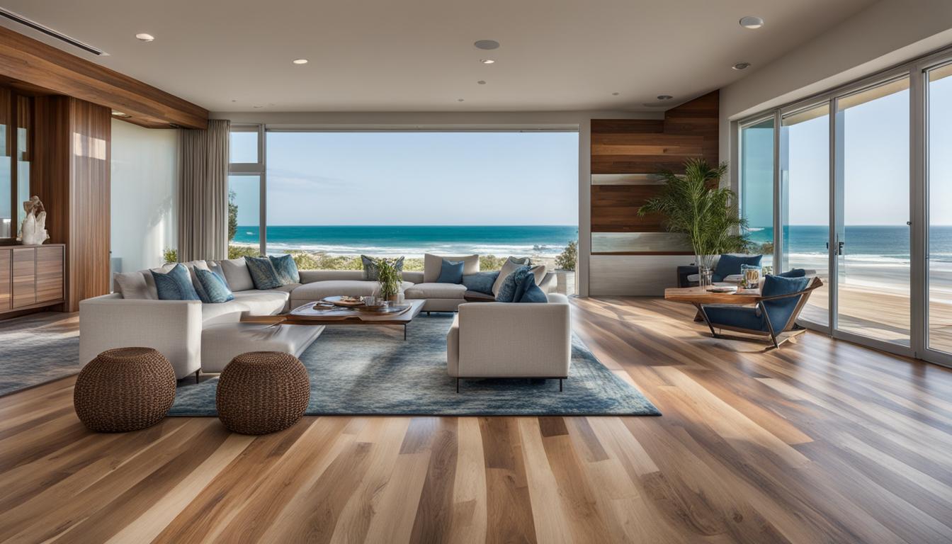 Contemporary Coastal Wood Floors In Beachfront Residences